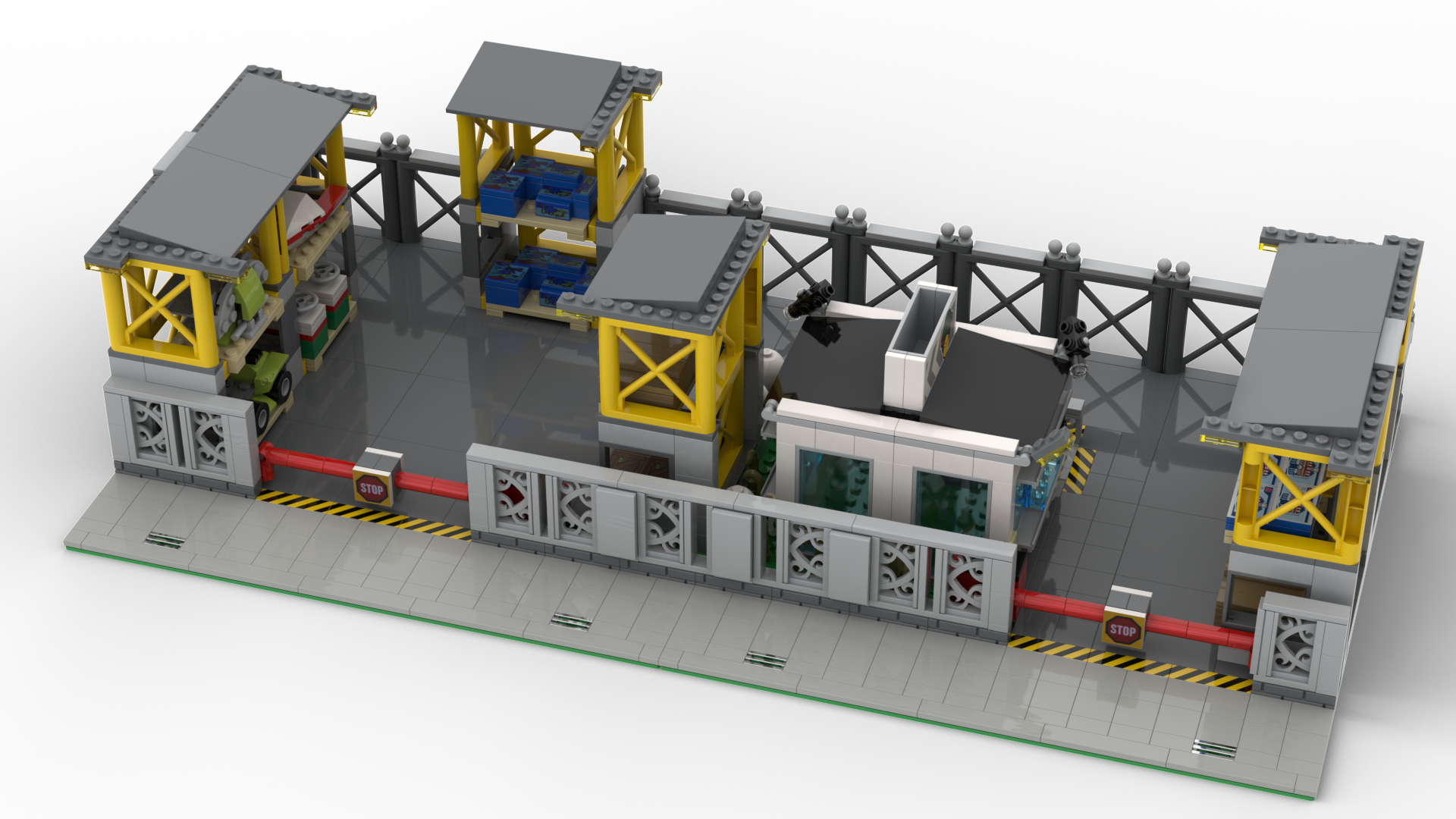 LEGO MOC City Cargo terminal by DJCarten | Rebrickable - Build LEGO