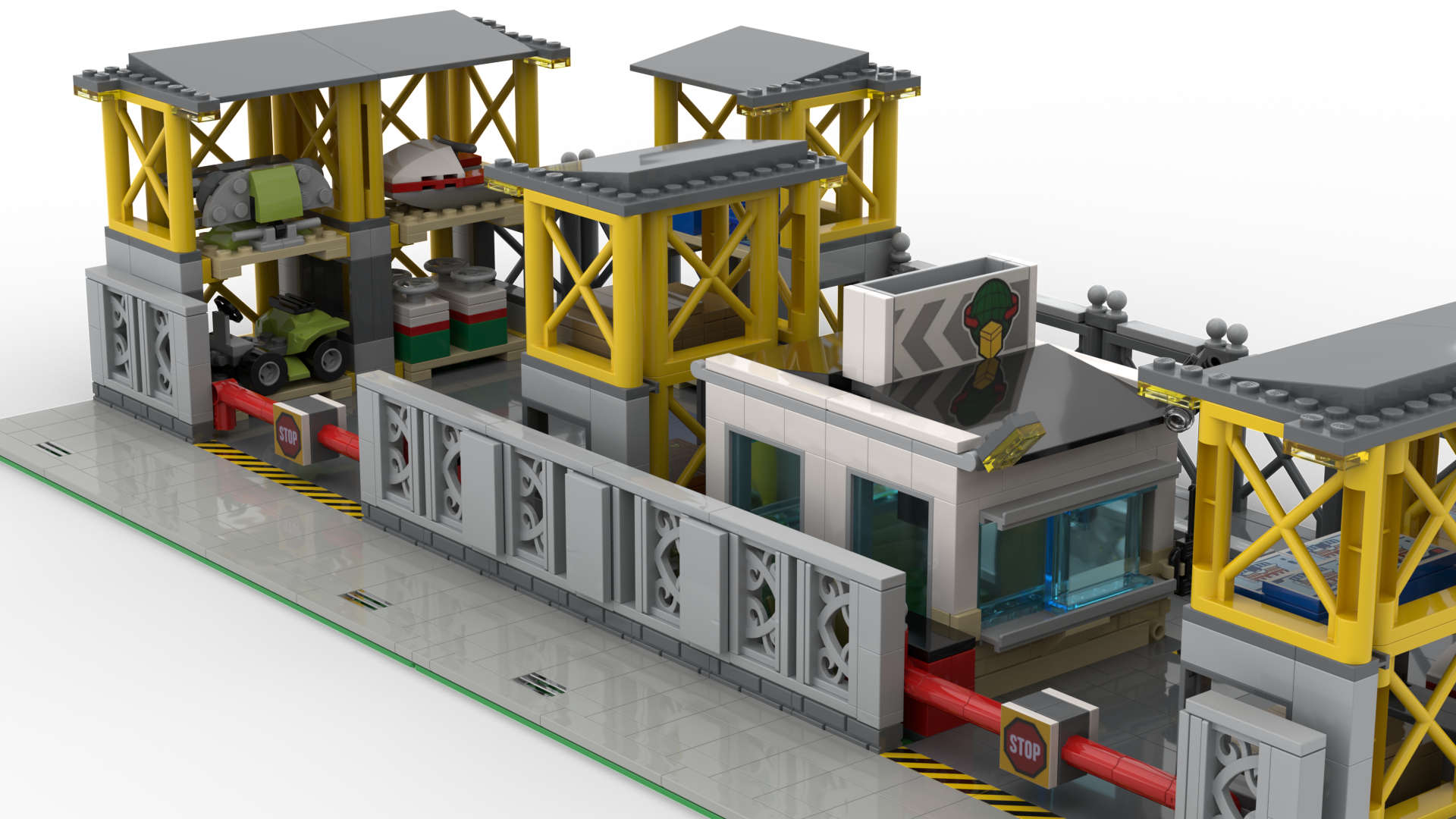 pludselig Turist Klasseværelse LEGO MOC City Cargo terminal by DJCarten | Rebrickable - Build with LEGO