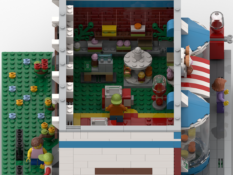 LEGO MOC Modern Sweets Shop by DJCarten Rebrickable Build with